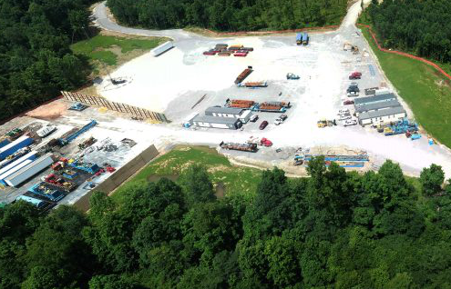 Image of construction on injection well